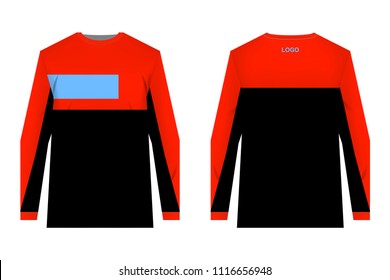Templates jersey for sublimation print. Sportswear design. Design for competition, team wearing, training.