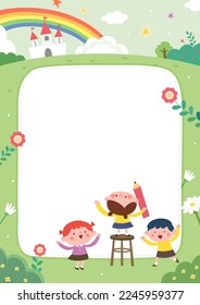 Templates for Kindergarten Teachers. illustration.