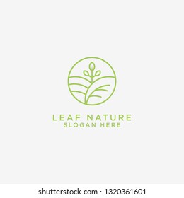 Templates for Logo Design of Natural Leaf Vector - Vector