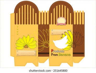Templates made the bags of cake vector illustration