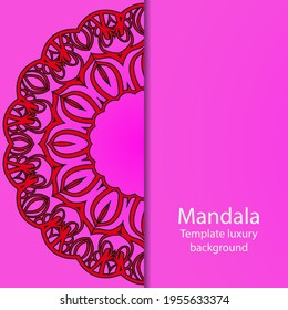Templates With Mandalas. Vector Illustration For Congratulation Or Invitation.