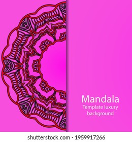 Templates With Mandalas. Vector Illustration For Congratulation Or Invitation.