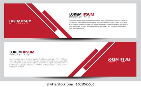 Templates Maroon White Vector Horizontal Web Stock Vector (Royalty Free ...