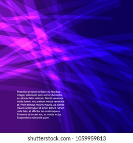 Templates for multipurpose presentation. Easy editable vector EPS10 layout. Design brochure advertising, blurred effect on purple blue background event party flyer, business card, web site element
