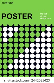Vorlagen für Notizen, Poster, Banner. Y2K-Poster im Retro-futuristischen Stil. Saures Set von abstrakten geometrischen Designelementen. 
