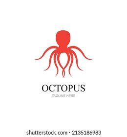 Templates for octopus logos, labels and emblems Vector illustration.