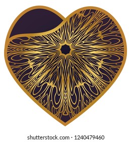 Templates Of Openwork Decorative Hearts For Laser Or Plotter Cutting. Vector Illustration. Wedding Invitation
