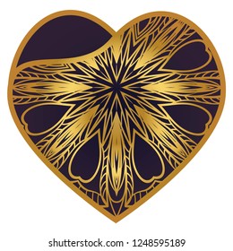 Templates Of Openwork Decorative Hearts For Laser Or Plotter Cutting. Vector Illustration. Wedding Invitation