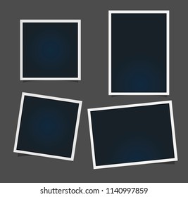 Templates for photo, photo frame vector 