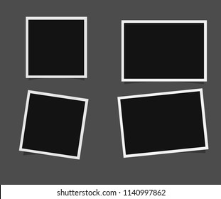 Templates for photo, frame vector 