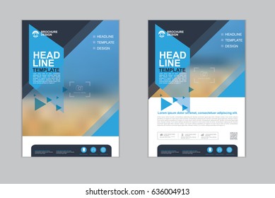 Templates presentation for annual report, flyer, leaflet, brochure, corporate report, advertising. vector design.