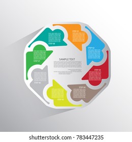 Templates for presentation, business concept with steps or processes