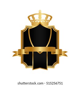 Templates. Royal vintage label. set