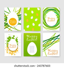 Templates. Set of Flyer, Brochure Design Templates. Easter invitation flyer.