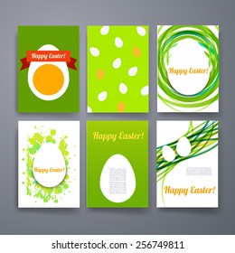 Templates. Set of Flyer, Brochure Design Templates. Easter invitation flyer. Happy Easter.
