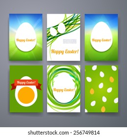 Templates. Set of Flyer, Brochure Design Templates. Easter invitation flyer. Happy Easter.