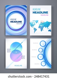 Templates. Set of Web, Mail, Brochure Design Templates. Mobile Technologies, Applications and Infographic Concept. Modern flat design icons for mobile or smartphone on a light background. 