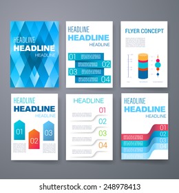 Templates. Set of Web, Mail, Brochure Design Templates. Mobile Technologies, Applications and Infographic Concept. Modern flat design icons for mobile or smartphone on a light background. 