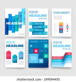 Templates. Set of Web, Mail, Brochure Design Templates. Mobile Technologies, Applications and Infographic Concept. Modern flat design icons for mobile or smartphone on a light background. 