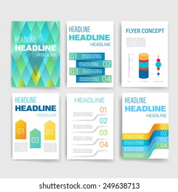 Templates. Set of Web, Mail, Brochure Design Templates. Mobile Technologies, Applications and Infographic Concept. Modern flat design icons for mobile or smartphone