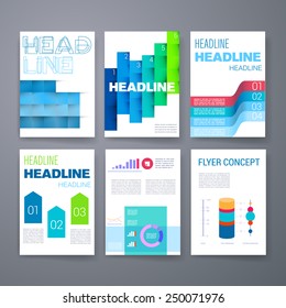 Templates. Set of Web, Mail, Brochure Design Templates. Mobile Technologies, Applications and Infographic Concept. Modern flat design icons for mobile or smartphone