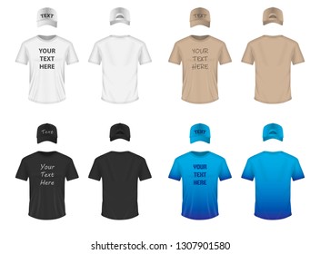 Templates of Shirts and Caps