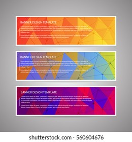 templates for text with abstract triangle background, eps_10