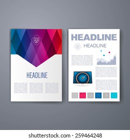 Templates. Vector flyer, brochure, magazine cover template can use for print and marketing. Applications and Infographic Concept. Modern flat design icons for mobile or smartphone. 