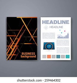 Templates. Vector flyer, brochure, magazine cover template can use for print and marketing. Applications and Infographic Concept. Modern flat design icons for mobile or smartphone. 