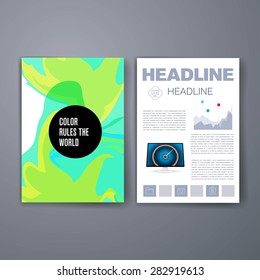 Templates. Vector flyer, brochure, magazine cover template can use for print and marketing. Applications and Infographic Concept. Modern flat design icons for mobile or smartphone. 