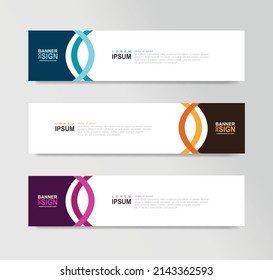 Templates of vector horizontal web banner. For background or header website, SEO, social media cover, ads, label, flyer, invitation card. Place for a photo. Minimalist design. Standard size with text