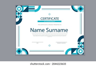 Templates Very Nice Certificate Luxury Modern Stock Vector (Royalty ...