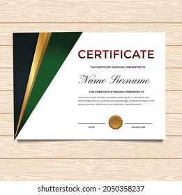 templates very nice certificate and with luxury and modern pattern, diploma, vector illustration