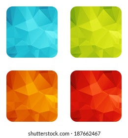 Templates for web icons or flat design elements. Eps 10 vector illustration. Used transparency layers for elements of layout