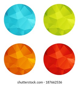 Templates for web icons or flat design elements. Eps 10 vector illustration. Used transparency layers for elements of layout