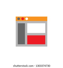 Templates, website icon. Element of Web Desing icon for mobile concept and web apps. Detailed Templates, website icon can be used for web and mobile