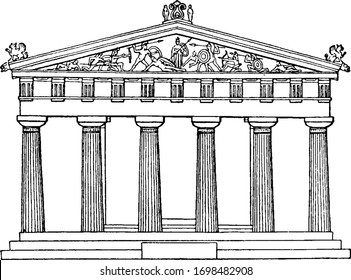 Greek Temple Drawing Images Stock Photos Vectors Shutterstock