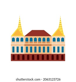 temple in bangkok thailand vector icon