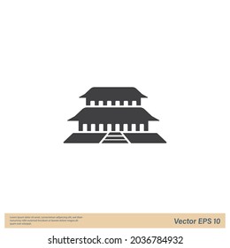 Symbol für Tempelbau - einfaches Design-Element 
