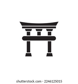 temple chinese vector for website symbol icon presentation