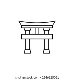temple chinese vector for website symbol icon presentation