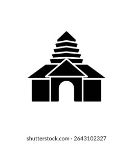 Temple Entry with Layered Crown Ornamental Architectural Design