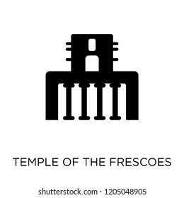Temple of the frescoes icon. Temple of the frescoes symbol design from Architecture collection. Simple element vector illustration on white background.