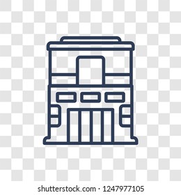 Temple of the frescoes icon. Trendy linear Temple of the frescoes logo concept on transparent background from Architecture and Travel collection