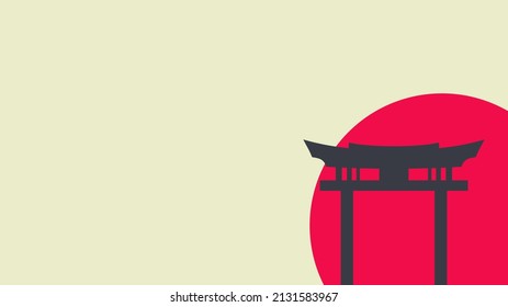 temple gate logo with black and white background