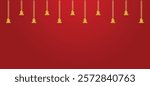 temple Golden bell empty vector background