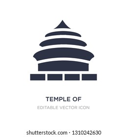 temple of heaven in beijing icon on white background. Simple element illustration from Monuments concept. temple of heaven in beijing icon symbol design.