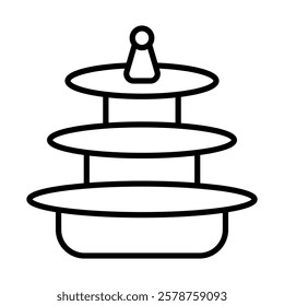 Temple of Heaven Vector Line Icon Design