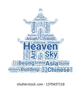 temple of heaven word cloud. tag cloud about temple of heaven