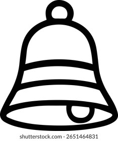 Templo e Home Bell Vetor - Silhueta de Sino Pendurado Simples para Decoração Espiritual, Cricut, e Arte Religiosa